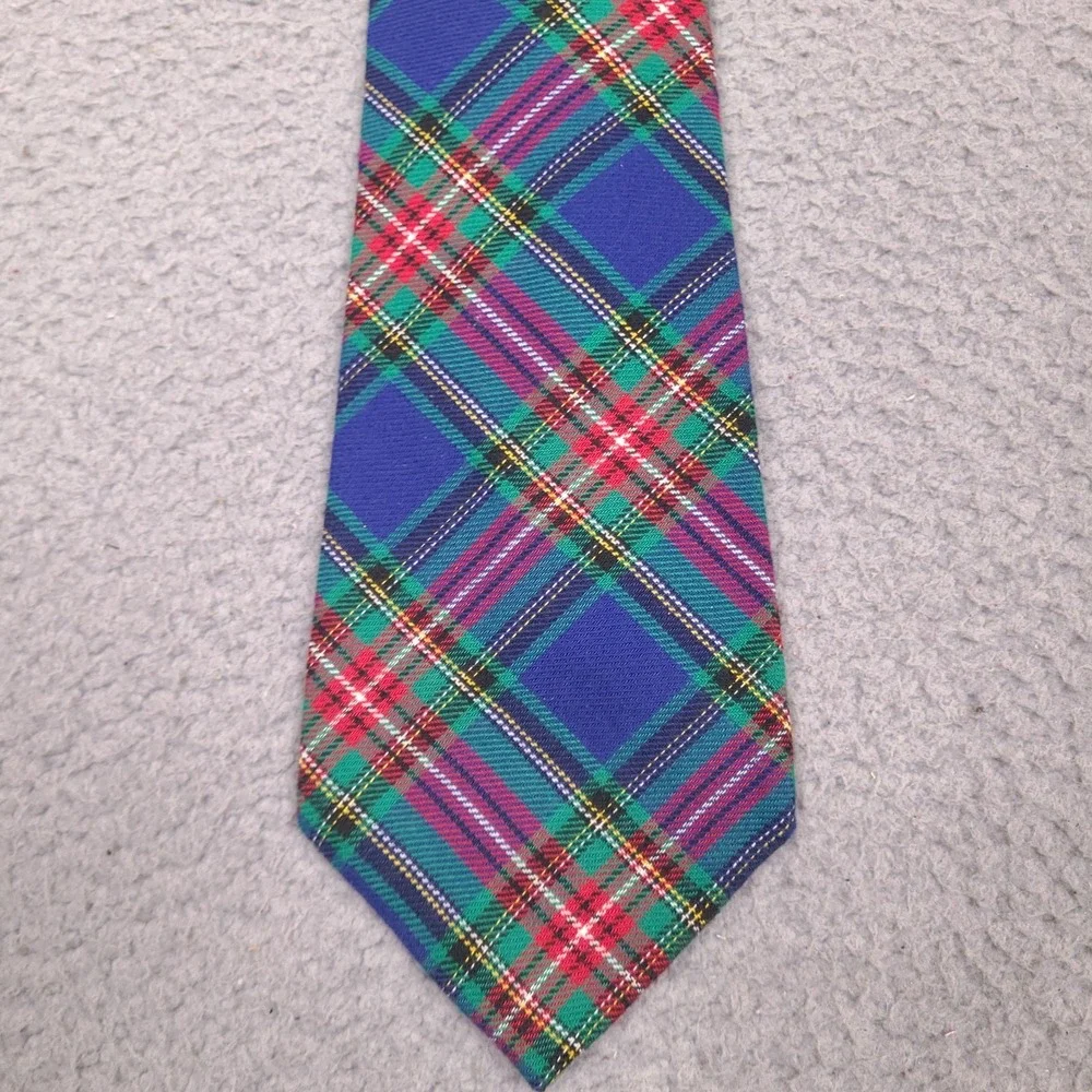 Vintage‎ Gap Necktie Tie Men's Tartan Plaid Made in USA Cotton